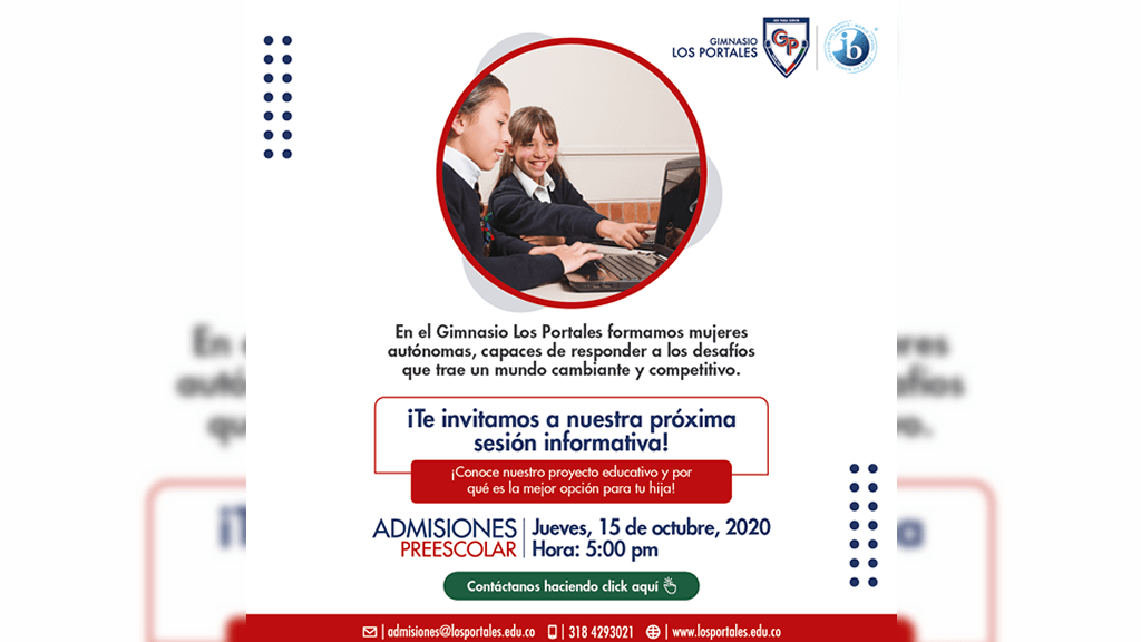 gimnasio los portales charla informativa colegio bogota