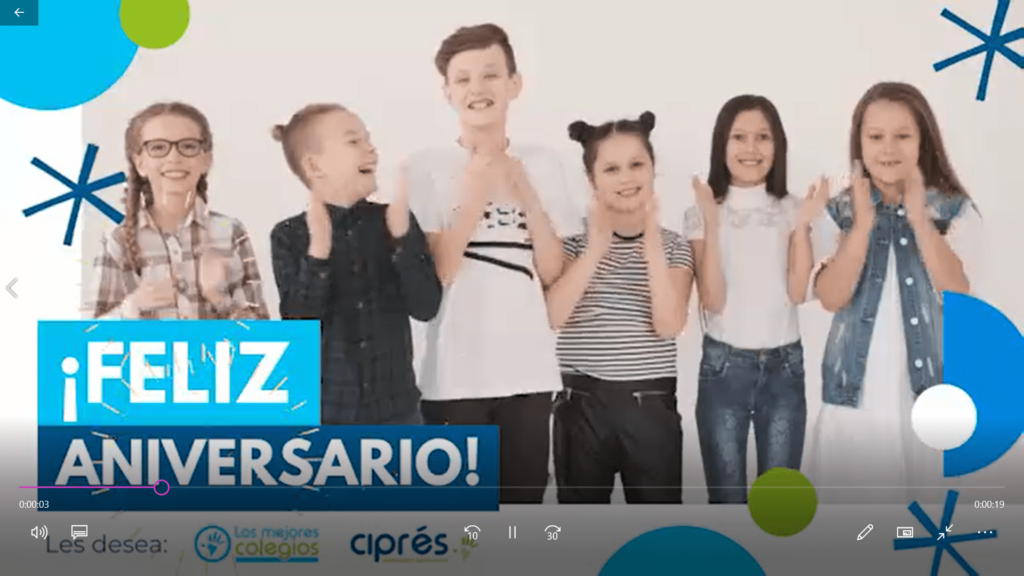 ¡Feliz aniversario Colegio San Mateo! 1 feliz aniversario