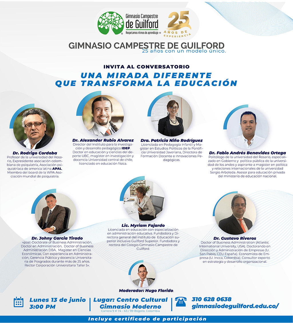 Una Mirada Diferente que transforma la educación conversatorio del Gimnasio Campestre Guilford