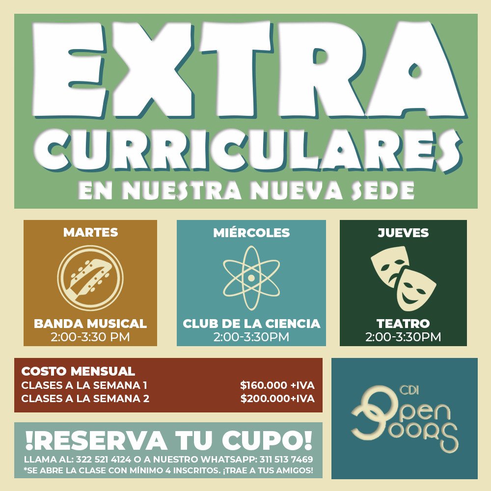 En CDI empezamos con nuestras actividades extracurriculares