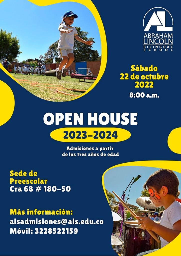 Convocatoria Open House en el Colegio Bilingüe Abraham Lincoln