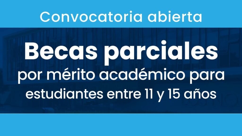 Abierta la convocatoria para las becas parciales por merito academico en Colegio Los Nogales principal