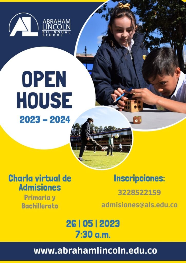 Open House y ADMISIONES 2023 2024 de Primaria y Bachillerato en el Abraham Lincoln