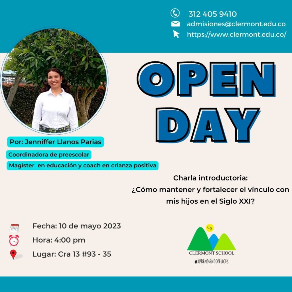 Open day y admisiones abiertas en el colegio Clermont 2023 2024