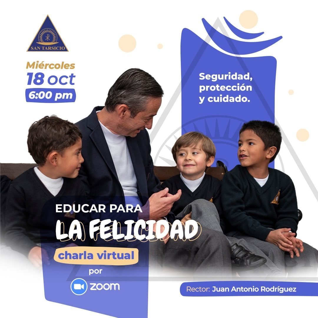¡Te invitamos a nuestra charla virtual este 18 de octubre! 1 Los mejores colegios San Tarsicio