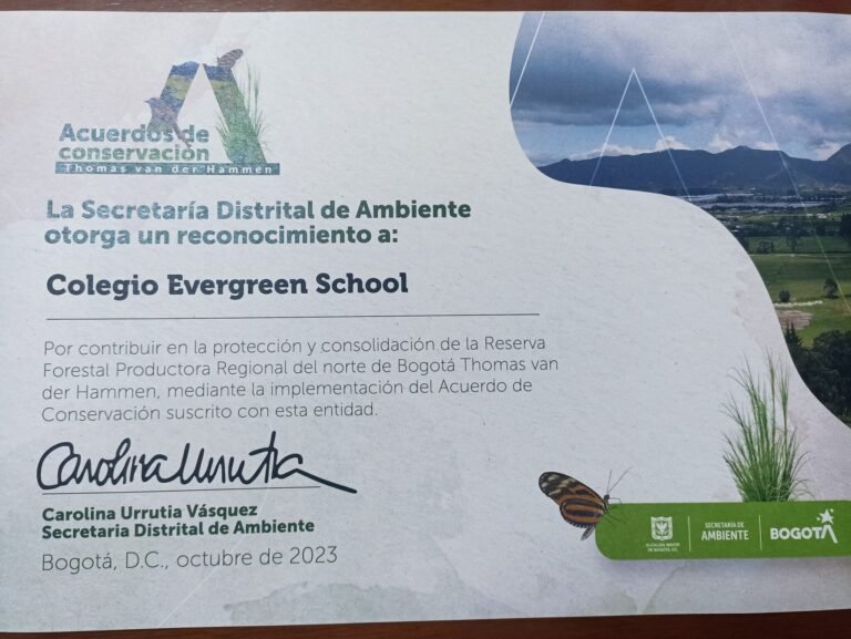 Evergreen School, Pionero en Conservación Ambiental en la Reserva Thomas van der Hamme 3 Los mejores colegios Evergreen School