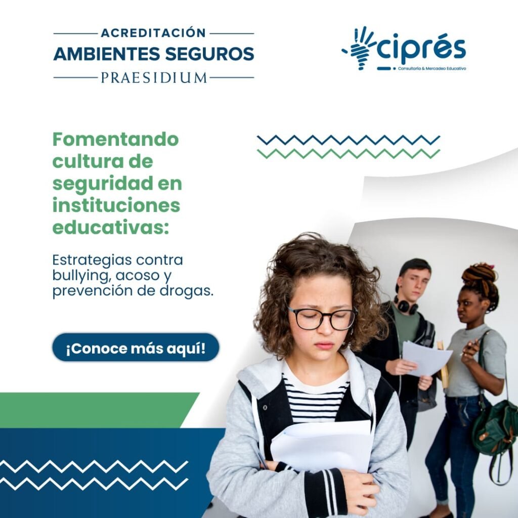 Fomentando una cultura de seguridad: Estrategias para prevenir el Bullying, Acoso Sexual, consumo de drogas y alcohol en instituciones educativas. 1 Seguridad Escolar Prevencion de bullying acoso y drogas min
