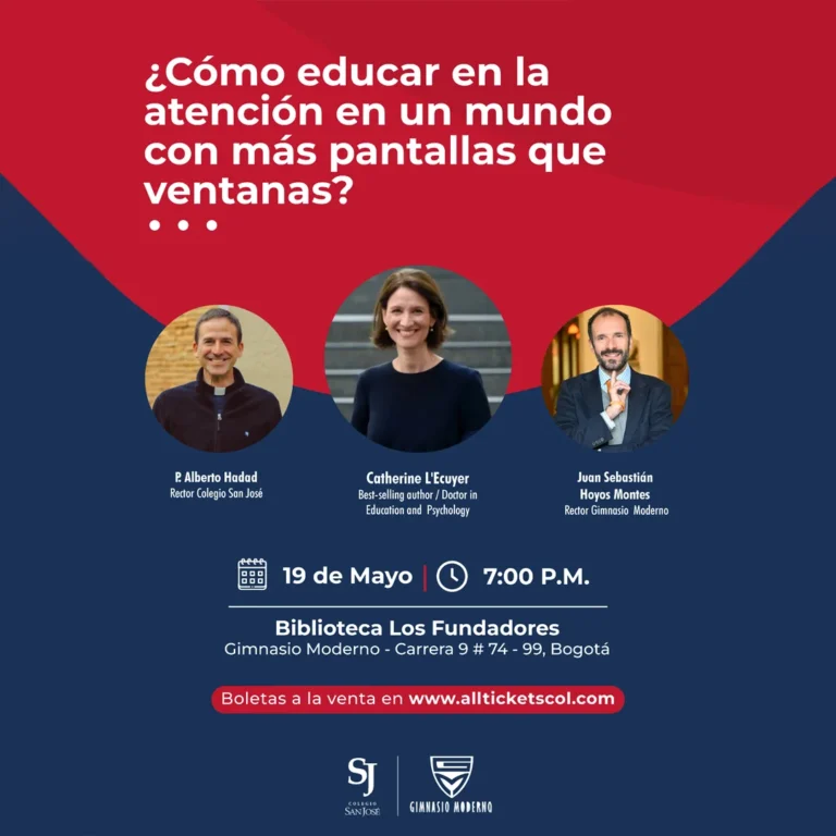 El Colegio San José de Cajicá te invita a un evento con Catherine L’Ecuyer en Bogotá