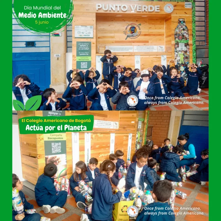 Celebración del día del medio ambiente en el Colegio Americano de Bogotá