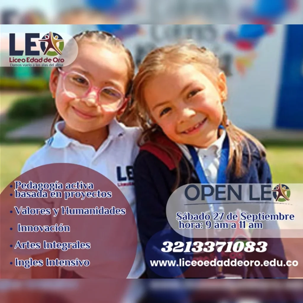 Open LEO: Liceo Edad de Oro te invita a su evento en septiembre 3 PORTADA Open Leo edad de oro