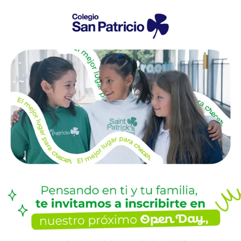Participa en los próximos open day del Colegio San Patricio de Bogotá