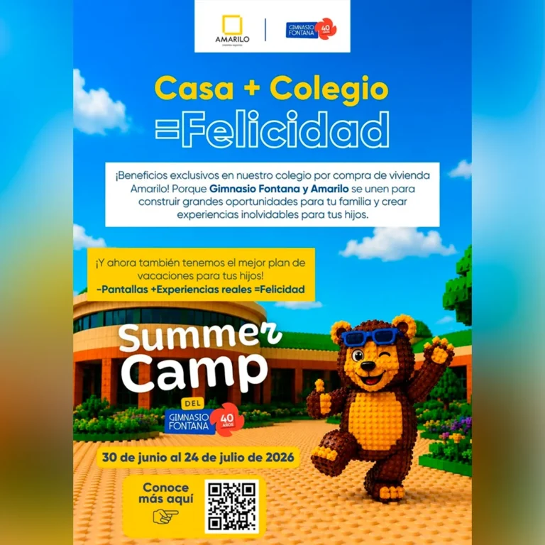 Gimnasio Fontana Bogotá: alianza con Amarilo y Summer Camp 2026