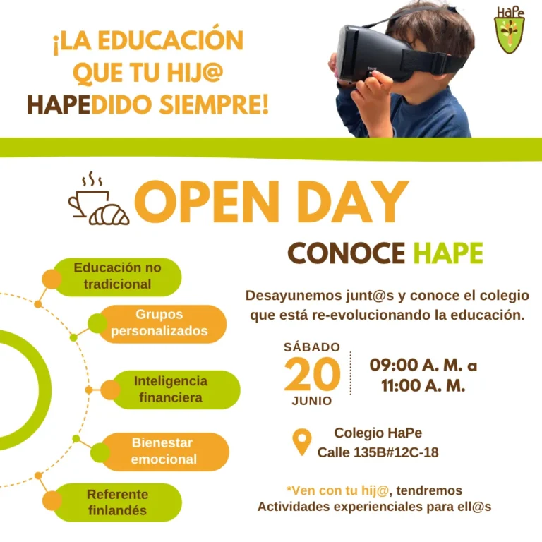 Colegio HaPe Bogotá: puertas abiertas y proceso de admisiones   